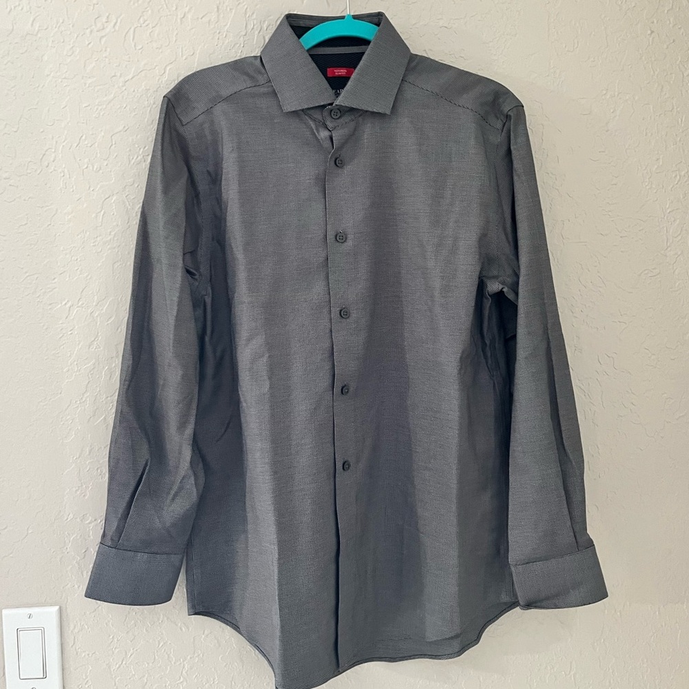 KENNETH COLE AWARENESS DRESS SHIRT AWEAR TECH Dark Grey.